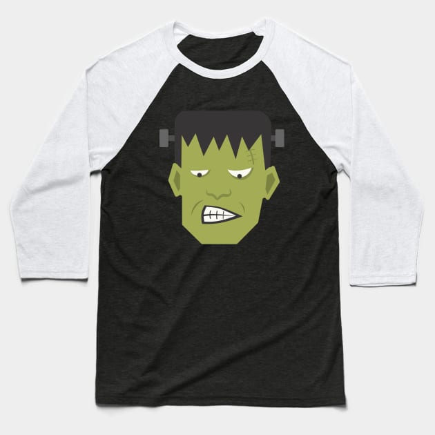 Frankenstein Monster Baseball T-Shirt by HelenDesigns